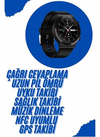 Akıllı Saat Yeni Nesil Üç Kordonlu Nabız Ölçer Çağrı Cevaplama