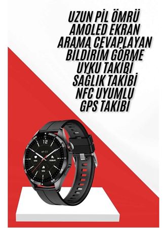 Akıllı Saat Ios Ve Android Tüm Telefonlara Uyumlu Çok Fonksiyonlu Amoled Ekran