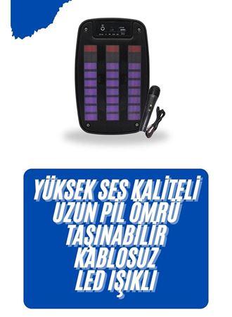 Kablosuz Hoparlör İOS ve Android Uyumlu Şarjlı SD Kart Girişli Bluetooth Hoparlör