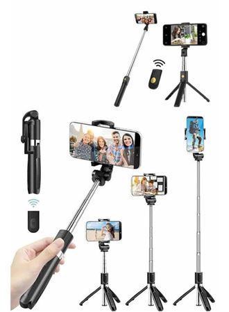 Cep Telefonu Tripod Standı Manyetik Selfie Sopa Bluetooth Uzaktan Kumandalı