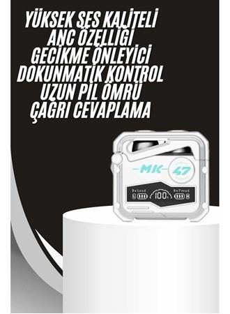 Gecikme Önleyici Oyuncu Kulaklığı Bluetooth Bağlantılı ANC Özelliği 5.0 Bluetooth