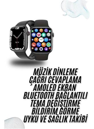 Plastik Kordonlu Kalp Atışı Uyku Takibi ve Çağrı Cevaplayabilen Akıllı Saat