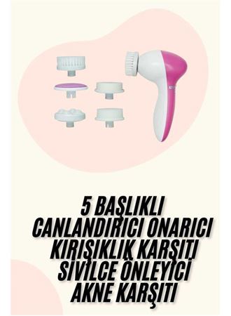 5 Başlıklı Titreşimli Cilt Temizleme Seti Canlandırıcı ve Onarıcı