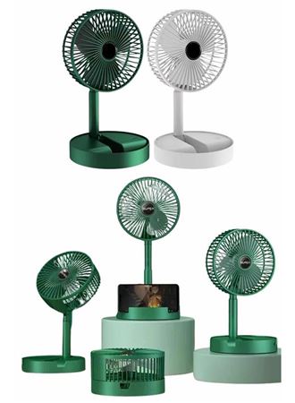 Katlanabilir Teleskopik Şarjlı Fan Masaüstü Soğutucu Vantilatör