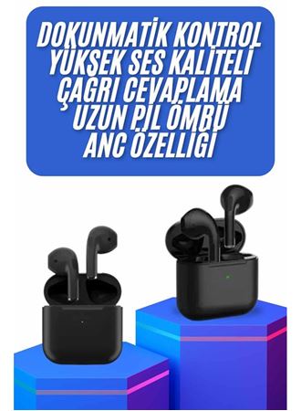 Kablosuz Bluetooth Kulaklık TWS Pro5 Kulaklık ANC Özelliği Dokunmatik Kontrol