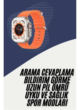 2025 Model Akıllı Saat Çift Kordon Ios Ve Android Arama Cevaplama Sesli Asistan