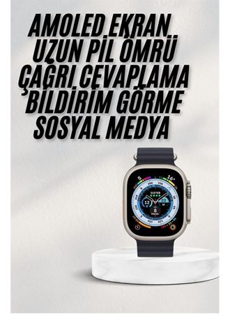 2025 Yeni Model Akıllı Saat Android ve İOS Uyumlu Çağrı Cevaplama
