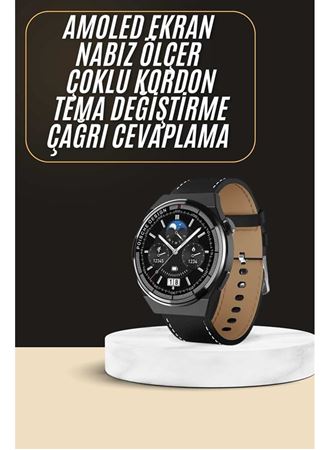 Çoklu Kordon Hediyeli Akıllı Saat Çağrı Cevaplama Müzik Dinleme Dokunmatik Ekran