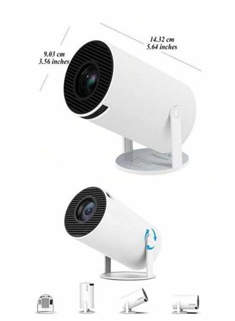 Ayaklı Projeksiyon Taşınabilir Mini Projektör Sinema Projektörü Android