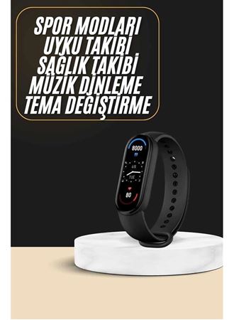 Akıllı Bileklik Android ve İOS Uyumlu Bildirim ve Çağrı Görme Spor Takibi