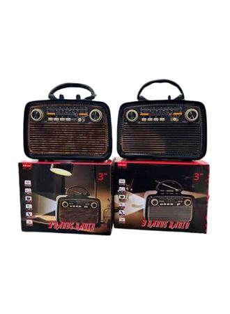 Eskitme Nostalji Tasarımlı Bluetoothlu Nostalji Radyo Ahşap Nostaljik Görünümlü