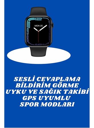 Akıllı Saat Nabız Ölçebilen Adımsayar Kalori Hesaplama Tema Değiştirme GPS Uyumlu