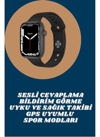 Akıllı Saat Tema Değiştirme Uyku ve Sağlık Takibi Sesli Asistan Bildirim Görme