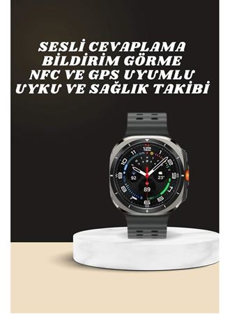 Akıllı Saat Amoled Ekran Bluetooth Bağlantılı Sağlık Takibi GPS Uyumlu