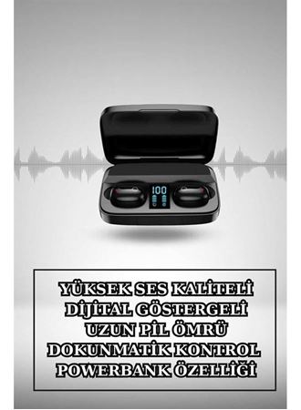Wireless Şarjlı Pembe Akıllı Saat ve Kablosuz Bluetooth Kulaklık Dokunmatik Kontrol