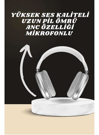 Kulak Üstü P9 Kablosuz Bluetooth Kulaklık ve 7 Kordonlu Akıllı Saat