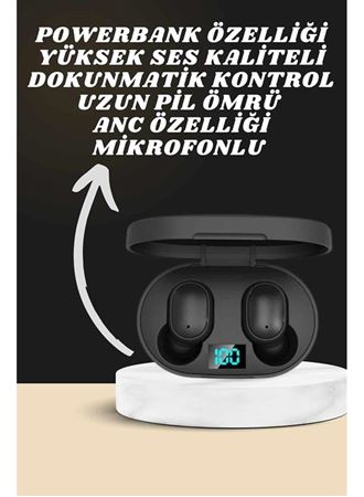 Dijital Göstergeli Kulaklık ve 7 Kordonlu Akıllı Saat Android ve İOS Uyumlu Uyku Takibi Sesli Görüşme