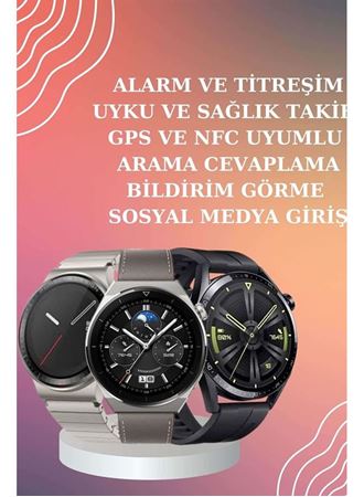 ANC Özellikli Bluetooth Kulaklık ve Amoled Ekran Akıllı Saat Uyku ve Sağlık Takibi Nabız Ölçer