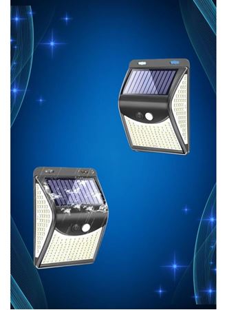 Solar Sensörlü Duvar Lambası Bahçe Lamba 20 Led Işık
