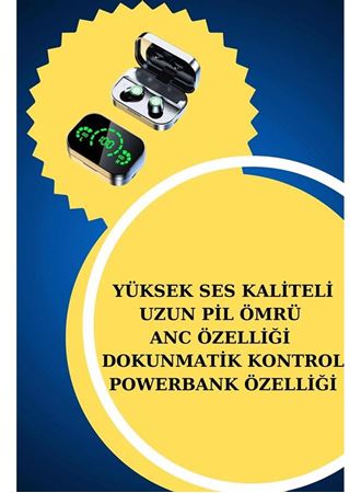TWS Bluetooth Kulaklık ve Akıllı Saat Uyku Takibi Nabız Ölçer Uzun Pil Ömrü