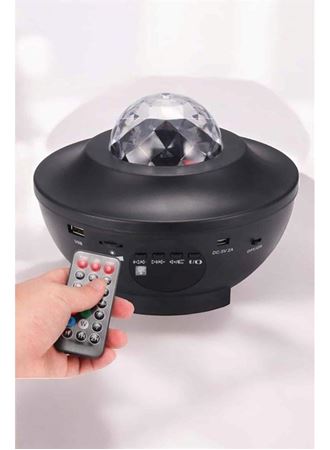 Çocuklara Özel Şarjlı Bluetooth Hoparlör Parti Led Lambası Yıldızlı Projeksiyon