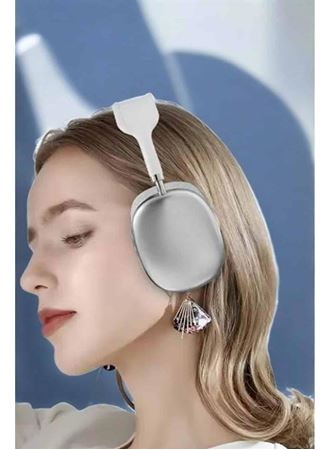 P9 Plus Kablosuz Kulak Üstü Bluetooth Kulaklık Beyaz Yüksek Ses Kaliteli