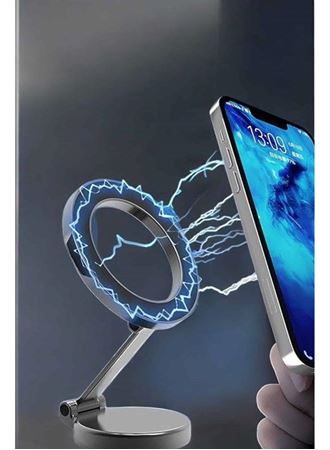 Telefon Tutucu Tüm Arabalara Uyumlu Araç İçi Katlanabilir Manyetik Tasarım