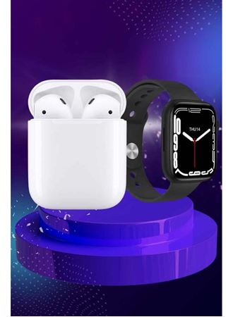 2025 Model Akıllı Saat ve 2.Nesil TWS Bluetooth Kulaklık ANC Özelliği Amoled Ekran