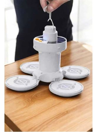 Kamp Lambası Işıldak Beyaz Işık Güneş Enerjili Solar Aydınlatma 5 Kanatlı Katlanabilir