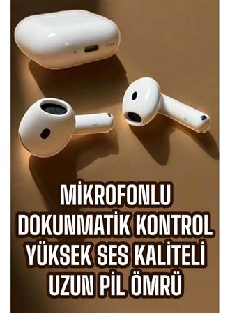 4.Nesil Kaliteli TWS Android ve İOS Uyumlu Mikrofonlu Kulaklık