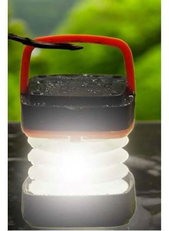 Led Lamba Kamp Lambası Hafif Taşınabilir Şarj Süreli Akordeon El Fenerli