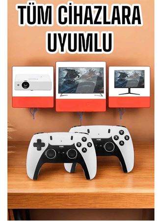 Joystick Çift Kollu Oyun Kolu Retro Oyun Yüksek Çözünürlüklü 3D Game