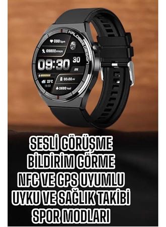 Akıllı Saat Bluetooth Bağlantılı Amoled Ekran Uyku ve Sağlık Takibi