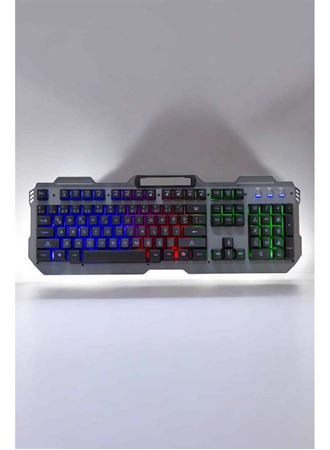 Oyuncu Klavyesi Q Klavye RGB Işıklı Mouse Hediyeli
