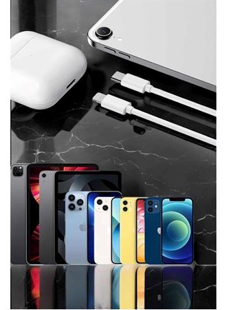Iphone Uyumlu İOS Uyumlu Lightning Hızlı Şarj Tye C Lightning Şarj Kablosu