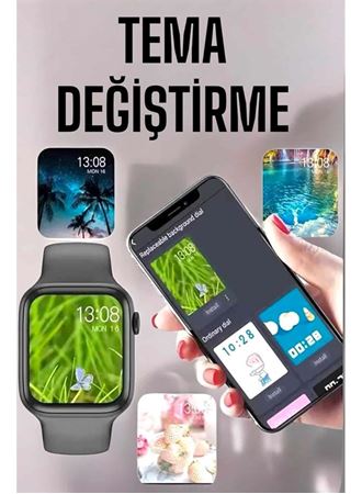 Akıllı Saat Amoled Ekran Yeni Nesil Bluetooth Bağlantılı