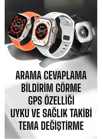 Yeni Nesil Akıllı Saat Adımsayar, GPS, Nabız Ölçer, Uyku ve Sağlık Takibi