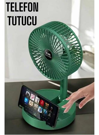 Soğutucu Vantilatör Telefon Standlı Mini Fan