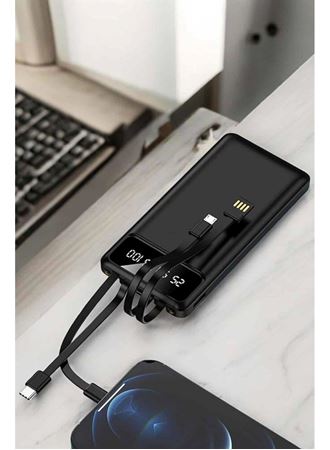 Powerbank 20.000 Mah LCD Ekran USB Lightning Type-C Uyumlu İOS ve Android