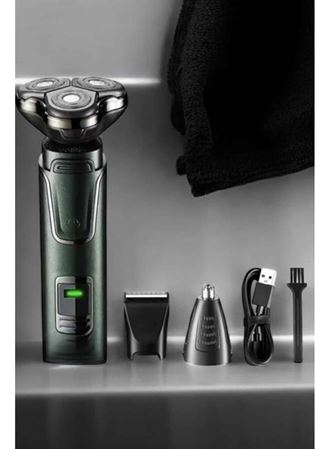 3 Başlıklı Profesyonel Saç ve Sakal Bakım Seti Vücut, Burun ve Kulak Tüy Alma