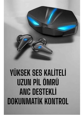 Bluetooth Oyuncu Kulaklığı Led Işıklı Kablosuz ANC Özelliği