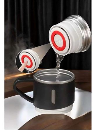 Şık ve Dayanıklı 3 Bardaklı Termos Seti Uzun Süre Isı Koruma Özellikli