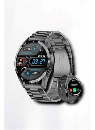 Suya Dayanıklı Dokunmatik Akıllı Saat Bluetooth 5.0, Sesli Asistan ve Sağlık Takibi