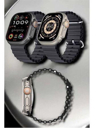 Yeni Nesil Ultra Akıllı Saat Titreşimli, Uyku & Sağlık Takibi, Çift Kordon