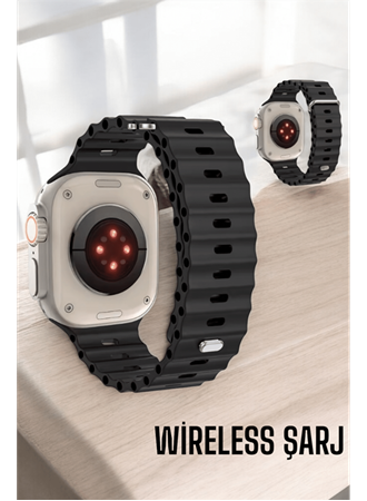 45 MM Gri Kasa Ultra Akıllı Saat Sesli Görüşme, Sağlık Takibi, Suya Dayanıklı