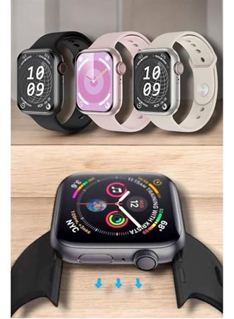 Akıllı Saat Adım Sayar, Kalp Atışı İzleme Dokunmatik Bluetooth Bağlantılı