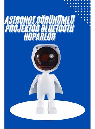 Astronot Işık Projektörü Gökkuşağı Projeksiyon Gece Lambası Hediyelik