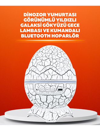 Dinozor Yumurtası Tasarımlı Projektörlü Gece Lambası