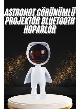 180 Derece Dönebilen Astronot Masa ve Gece Lambası Projektör