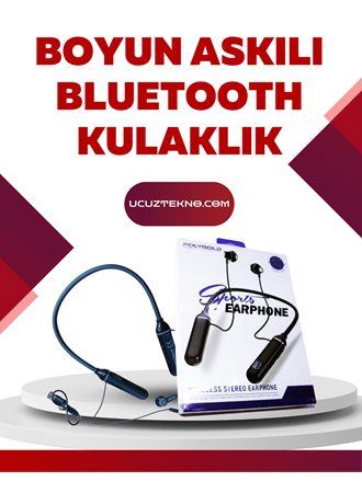Polygold PG-100 Bluetooth Kulaklık – Ergonomik Boyun Bantlı Tasarım, Net Ses ve Konfor